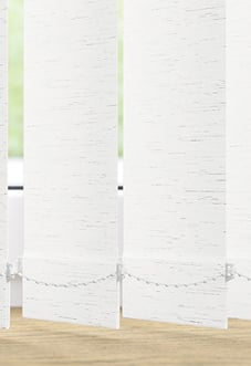 Mikardo (Blackout), White Ash - Vertical Blind Slats
